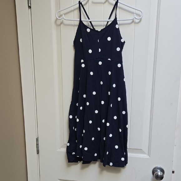 3/$25 Old Navy Girl XL Blue Garment Popka Doy Summer Dress - Picture 2 of 6
